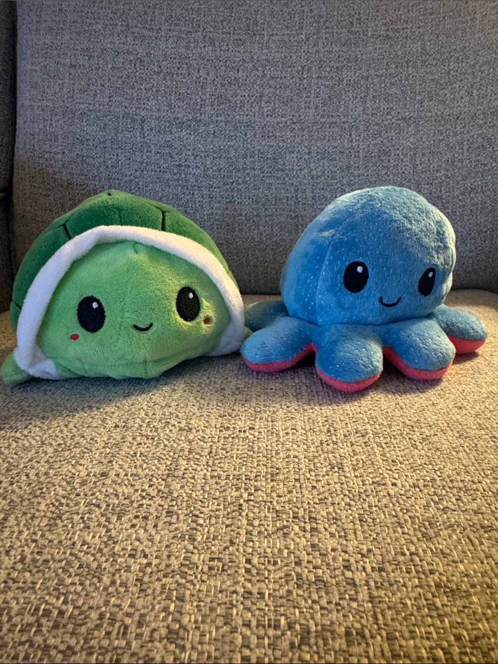 TeeTurtle Reversible Plushie Octopus and Turtle